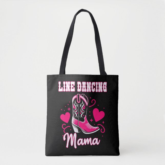 Line Dancing Mamma Gift Tygkasse (Framsida)