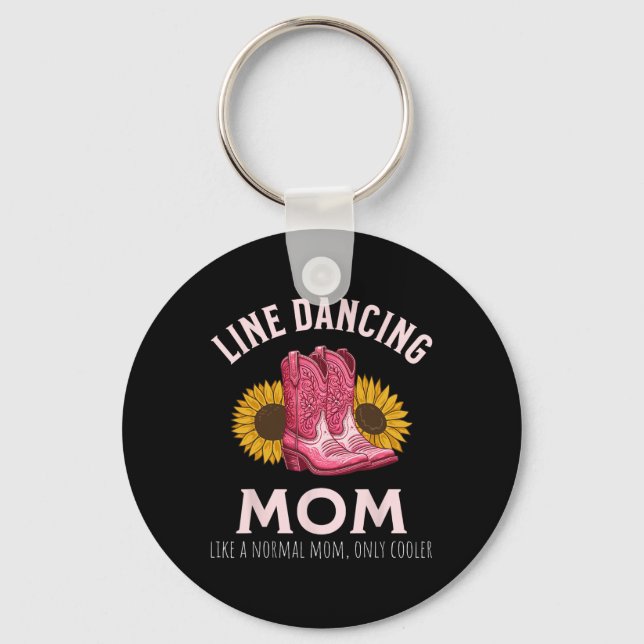 Line Dancing Mamma Mors dag Land Western Nyckelring (Framsida)