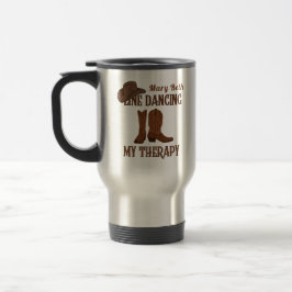 Line Dancing My Therapy Stainless Steel Mugg