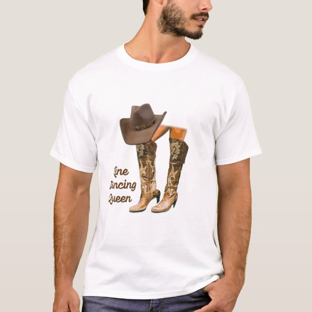 Line Dancing Queen T Shirt (Framsida)