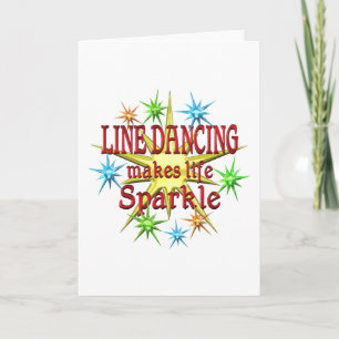 Line Dancing Sparkles Kort