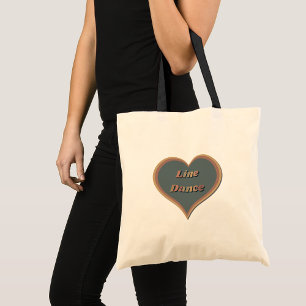 Line dans Kärlek Heart Jumbo Tygkasse