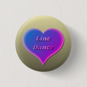 Line dans Kärlek Heart Knapp
