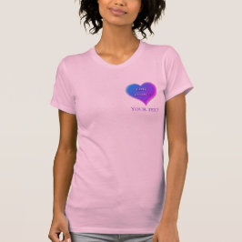Line dans Kärlek Heart T Shirt