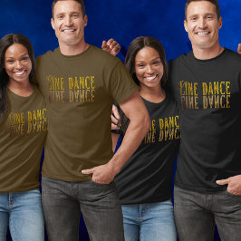 Line dansprincess guld namn t shirt