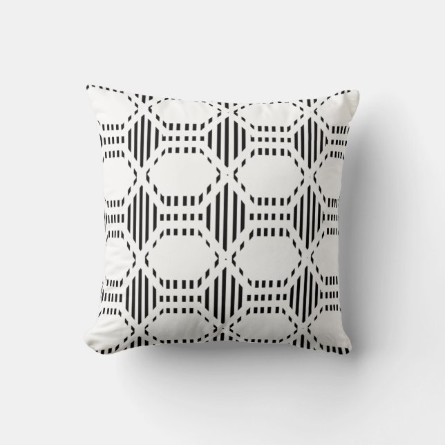 Line Hexagons Kudde (Framsida)