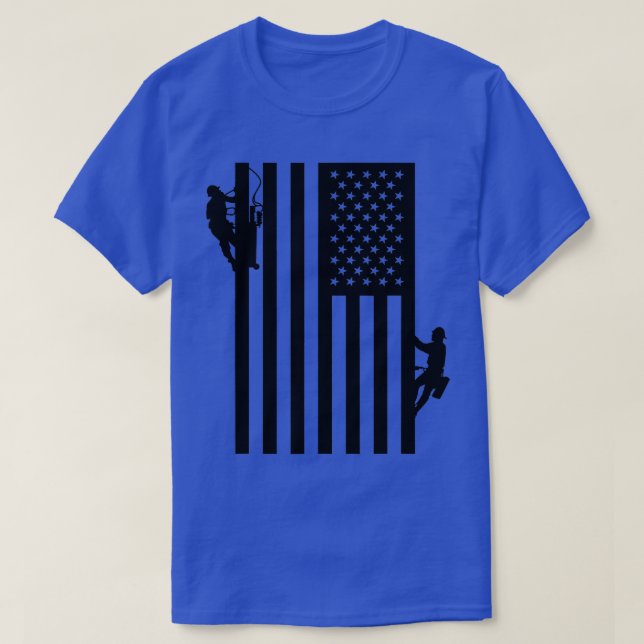 Line Lineman American lineman T Shirt (Design framsida)