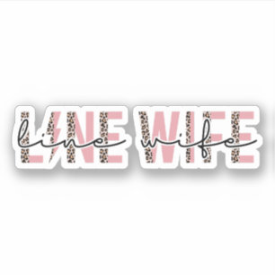 Line Maka Gift, Lineman Wife Leopard Klistermärken