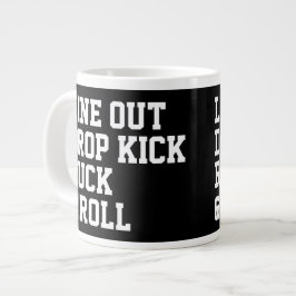 Line Out Drop Kick Ruck And Roll Jumbo Mugg