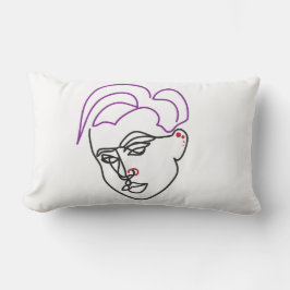 Line Sketch Throw Pillow Kudde