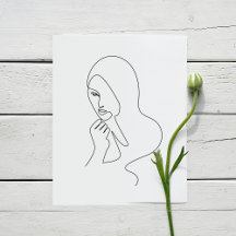 Line teckning art | Minimimodern contemporary art