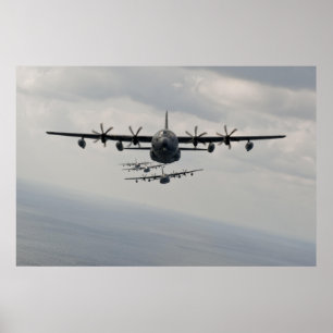Line up för C-130 Hercules Poster