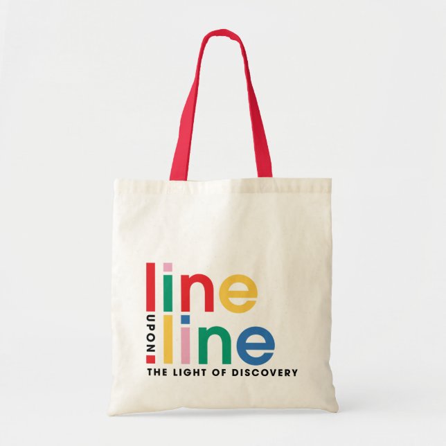 Line Upon Line tote Tygkasse (Framsidan)
