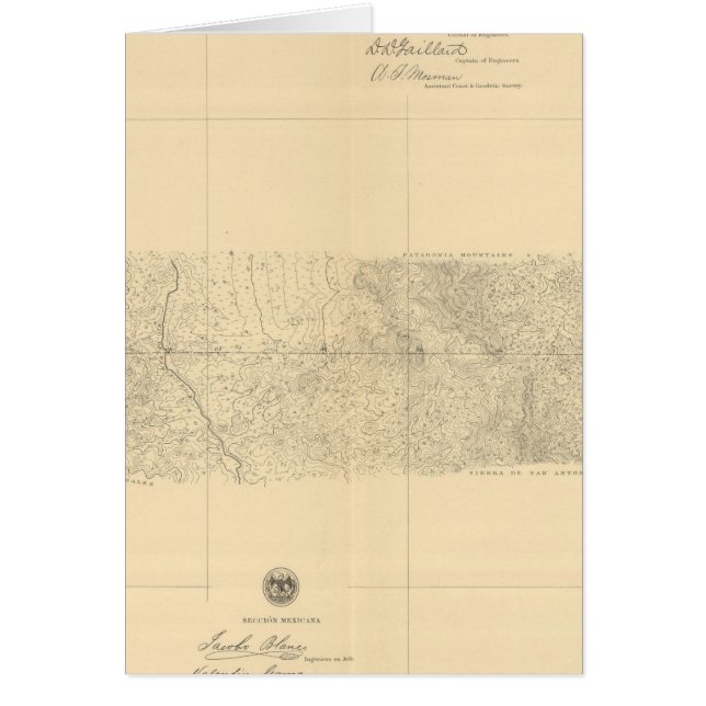 Linea Divisoria Entre Mexiko 8 Hälsningskort (Framsidan)