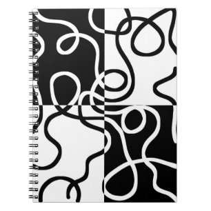 Linear Persuasion II: Abstrakt Black & White Anteckningsbok