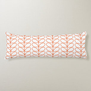 Linear Stem Lined in Burnt Orange by Orla Kiely Kroppskudde