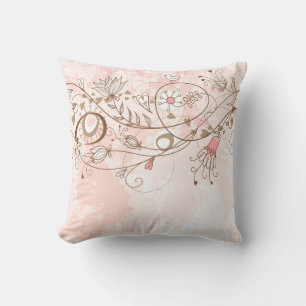 Lineart Flower Vines American MoJo Pill Kudde