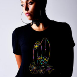 LineArt Hawaii Aloha Helgdag T Shirt