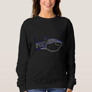 Lineart Whale Shark T Shirt