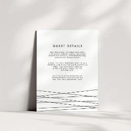 Lineation | Information om Black & White Bröllop G Tilläggskort