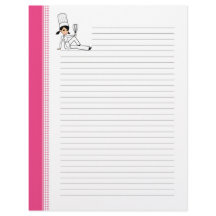 LIned Recept Brev sidor med Chef Art