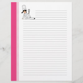 LIned Recept Brev sidor med Chef Art