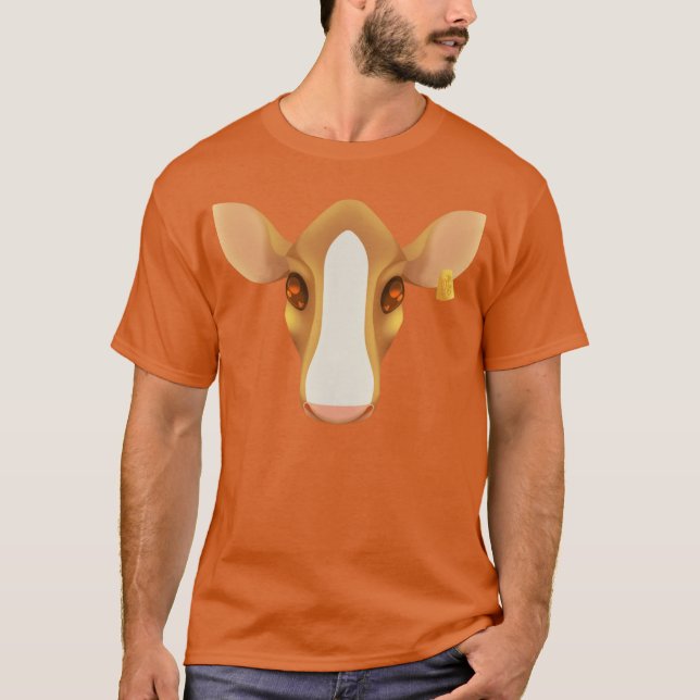 Lineless Cow Art Version C T Shirt (Framsida)