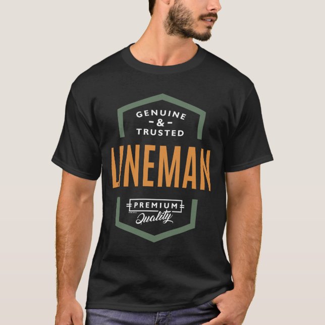 Lineman Äkta T Shirt (Framsida)