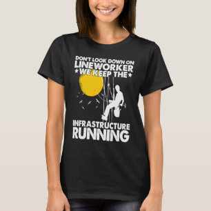 Lineman behålla för Infrastruktur springa Linework T Shirt