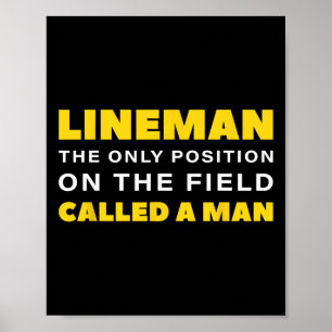 Lineman, den enda ståndpunkten om Fält som kallas Poster
