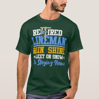 Lineman Electrician regnshine sleet eller sn T Shirt