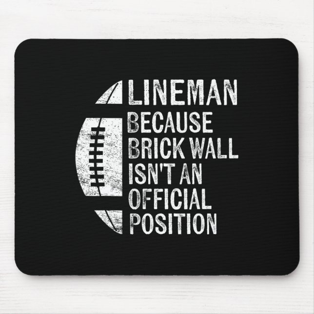 Lineman för att Brick Wall inte är Officiellens po Musmatta (Framsidan)