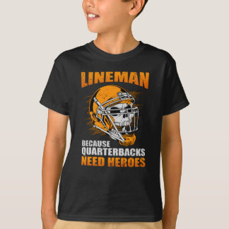 Lineman för kvarterback Football Lineman T Shirt