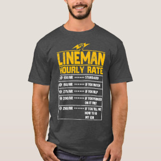 Lineman Funny timtaxeringsgåva till Lineman T Shirt