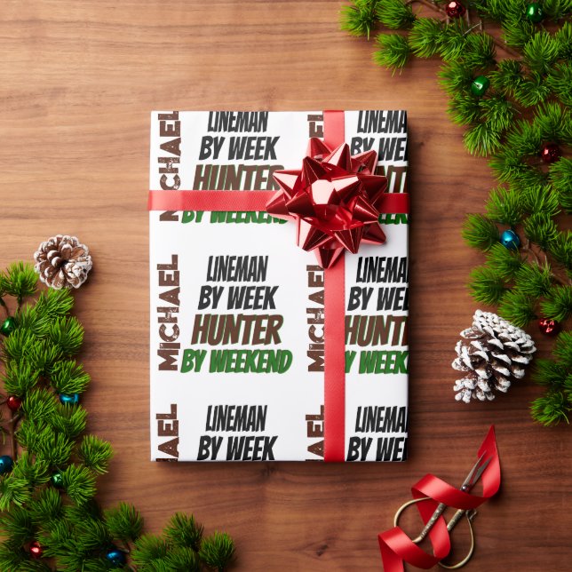 Lineman Kärlek Hunting Presentpapper (Julgåva)