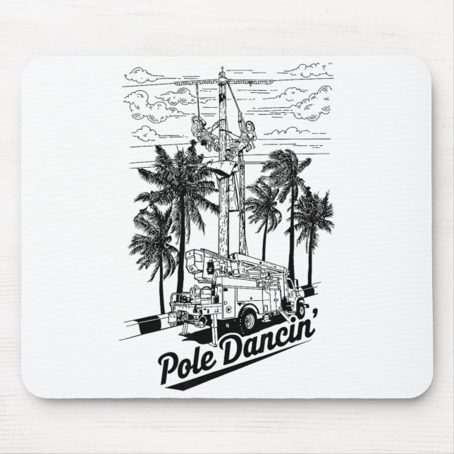 Lineman Le Dancin' Electrician Gift For Men Husban Musmatta (Framsidan)