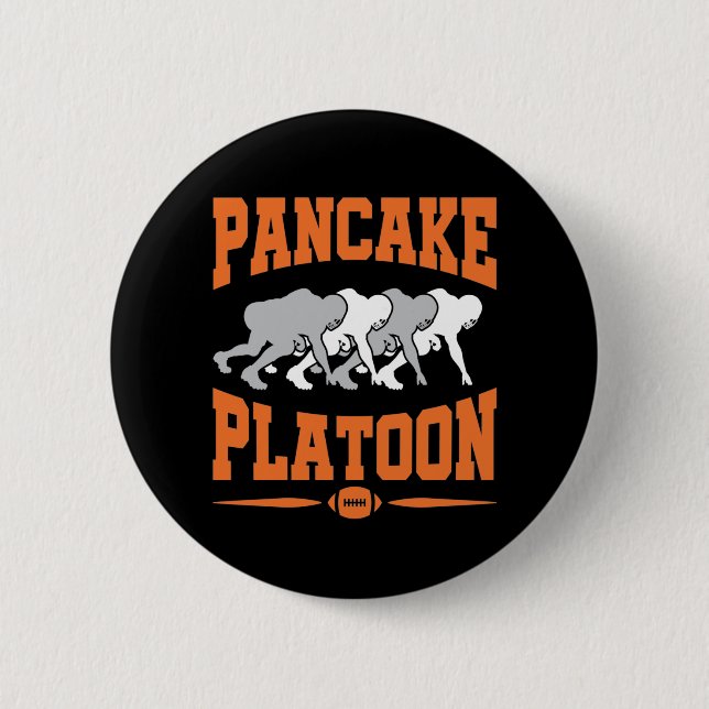 Lineman på fotbollens offensiv i Pancake Platoon Knapp (Framsida)