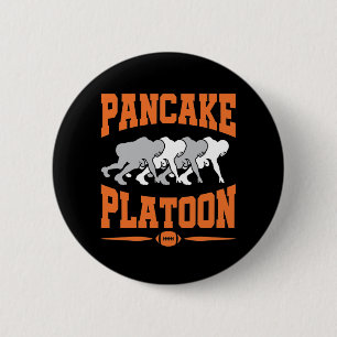 Lineman på fotbollens offensiv i Pancake Platoon Knapp