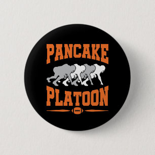 Lineman på fotbollens offensiv i Pancake Platoon Knapp