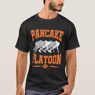 Lineman på fotbollens offensiv i Pancake Platoon T Shirt