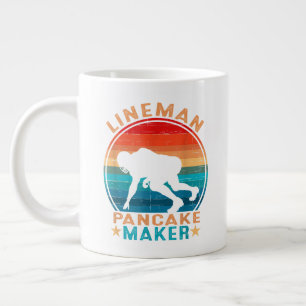 Lineman pannkaka Maker - Amerikansk fotboll Jumbo Mugg