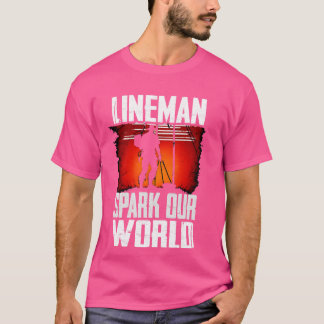 Lineman Spark World 1 T Shirt
