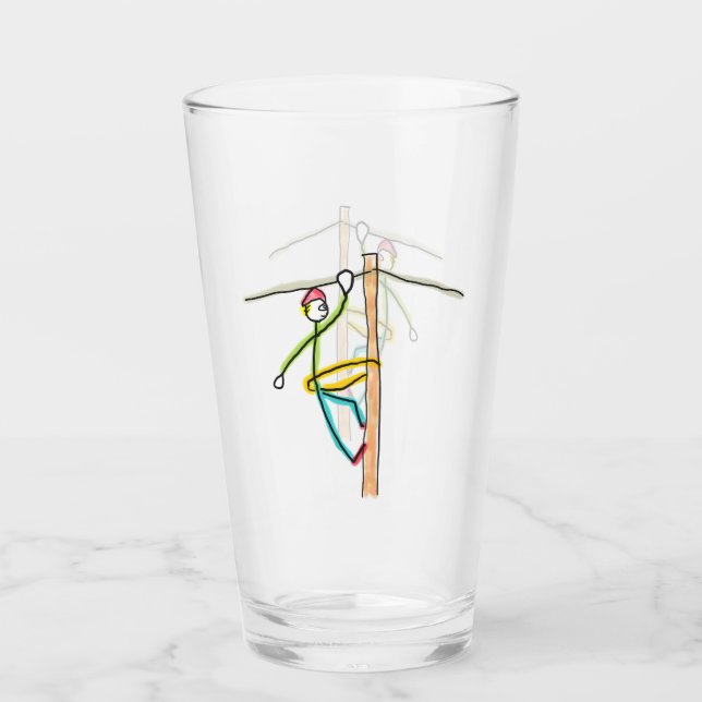 Lineman Stickman Glaskopp (Framsida)