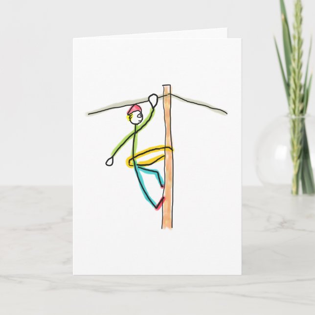 Lineman Stickman Kort (Framsida)