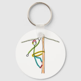 Lineman Stickman Nyckelring