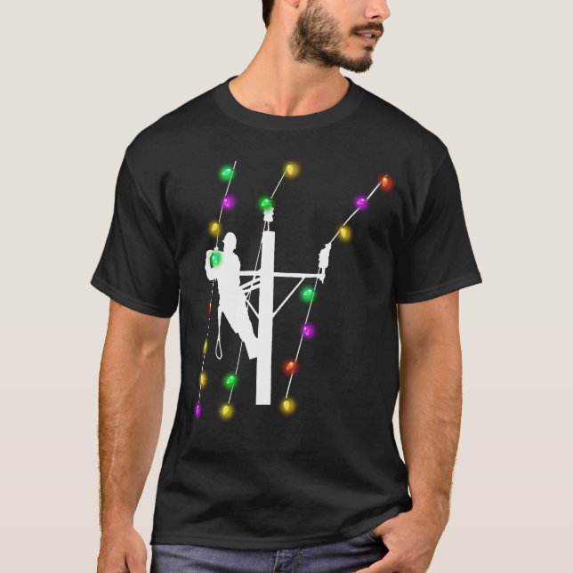 Lineman TShirt, Lineman Gifts, Lineman Electrician T Shirt (Framsida)