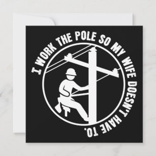 Lineman Work the Pole Kort