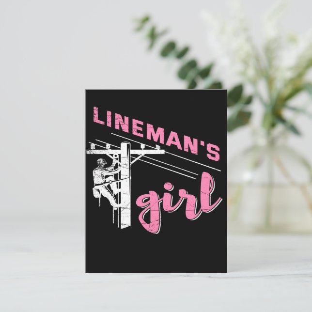 Lineman's Girl | Mekaniskt arbetsyta Inbjudningar (Stående Fram)