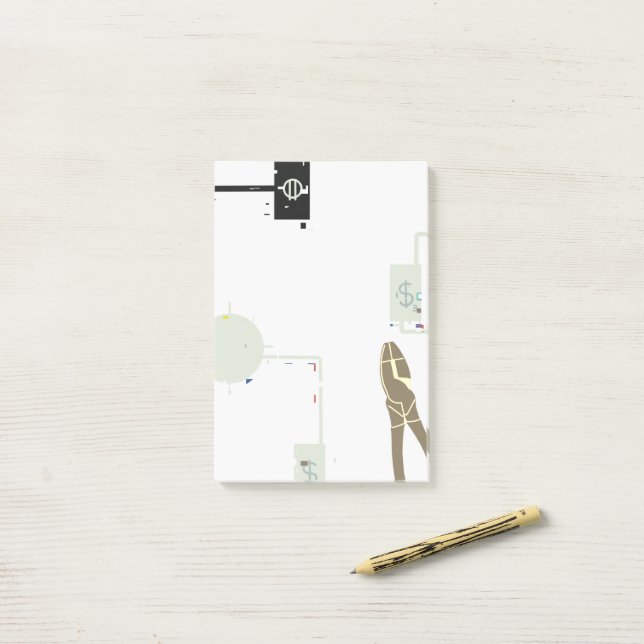 Lineman's Pliers and Circuits Post-it Block (På skrivbordet)