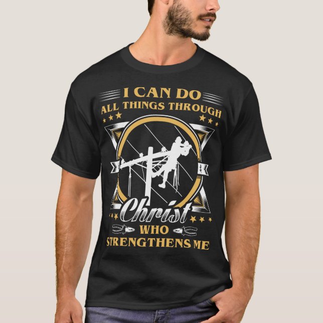 LINEMEN KAN GÖRA ALLA SAK, LINEMAN GIFT, LINEMAN S T SHIRT (Framsida)